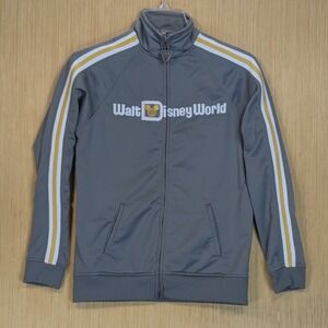 Kids Walt Disney World 40th Anniversary Track Jacket Gray Youth Size S‎